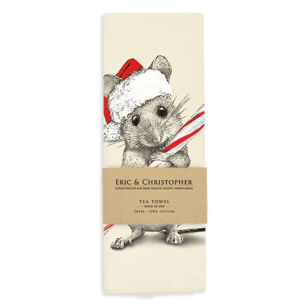 Christmas Mouse 2 Tea Towel