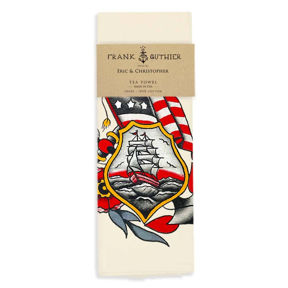 Freedom at Sea Tea Towel
