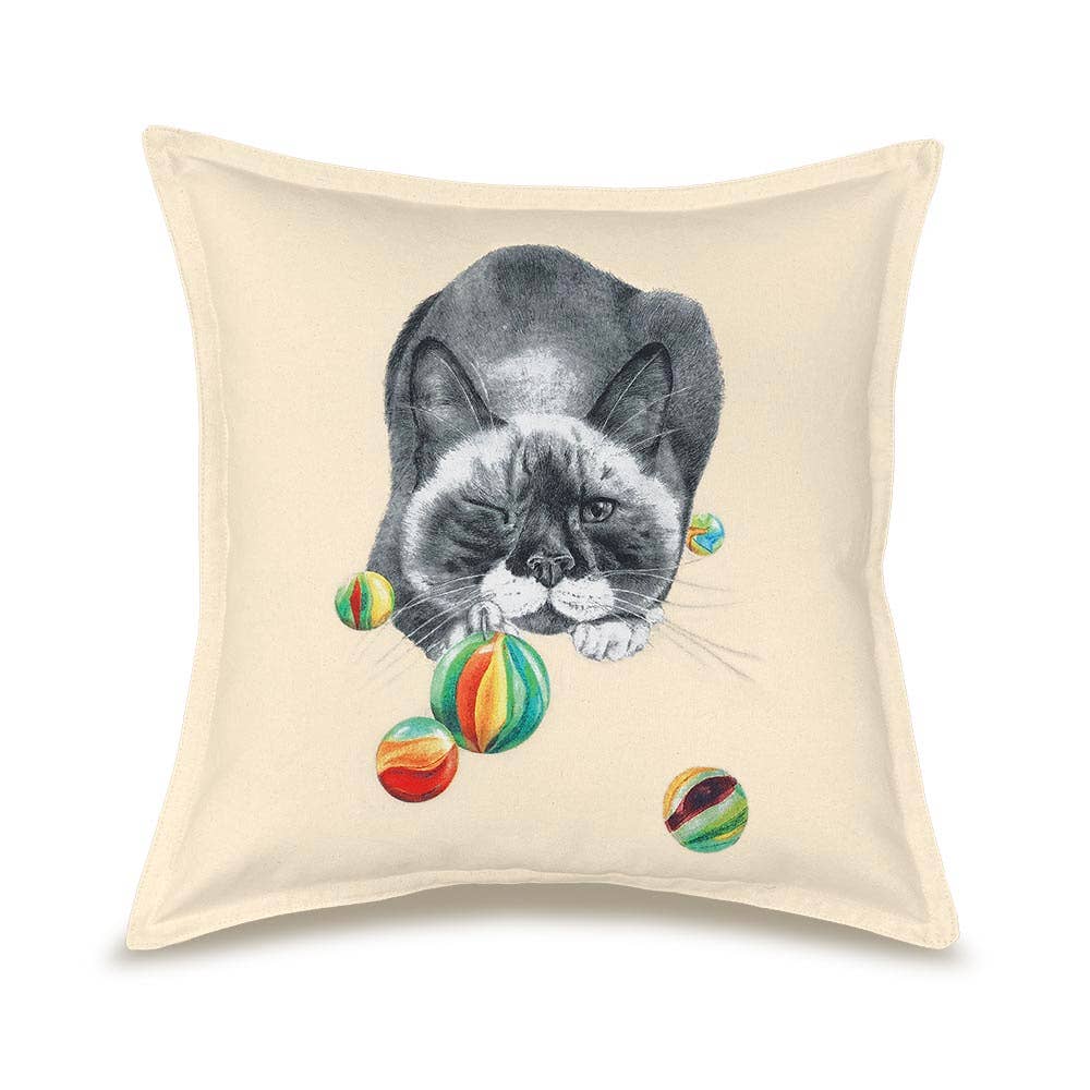 "Brutus Bangor (Beefcake)" Cat 20 x 20 Pillow