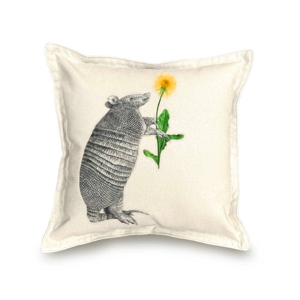 "Tuck Sawgrass" Nine Band Armadillo 14 x 14 Pillow