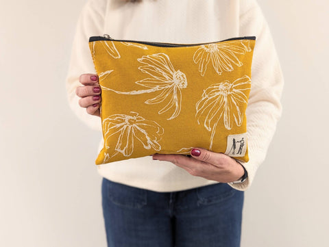 Beautiful Travel Pouch - Sunshine Yellow