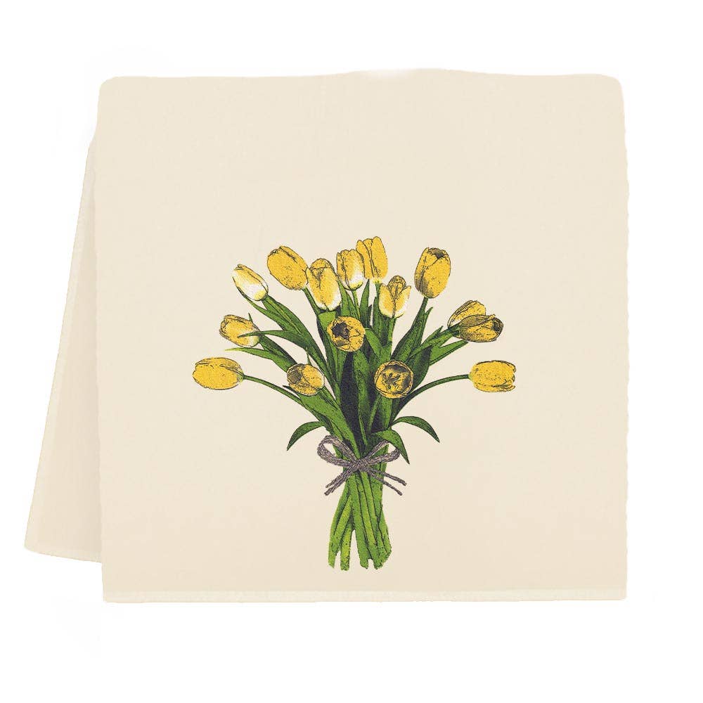Spring Tulips Tea Towel