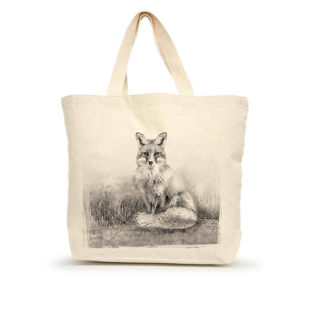 American Woodland Collective Fox Large Tote