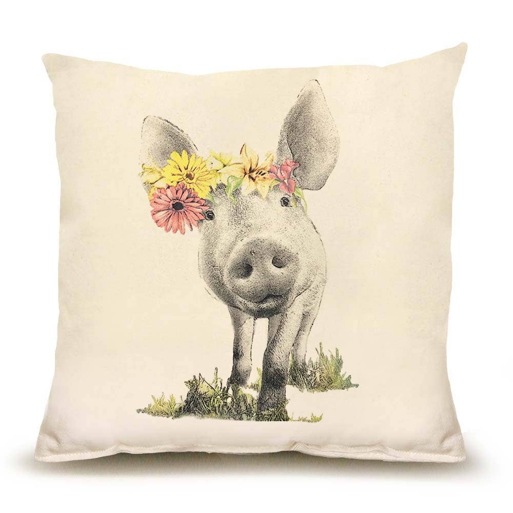 Squiggles the Pig Pillow