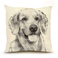 Golden Retriever 2 Large Pillow - Dog Pillow