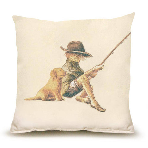 Best Friends Fishing Pillow