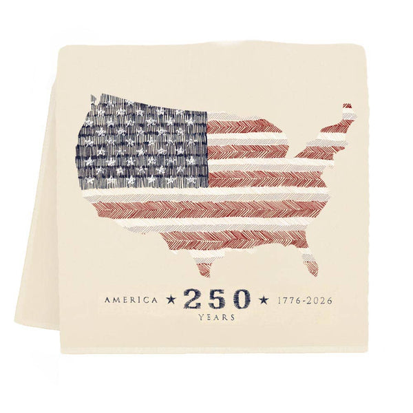 USA Map Tea Towel (250th)