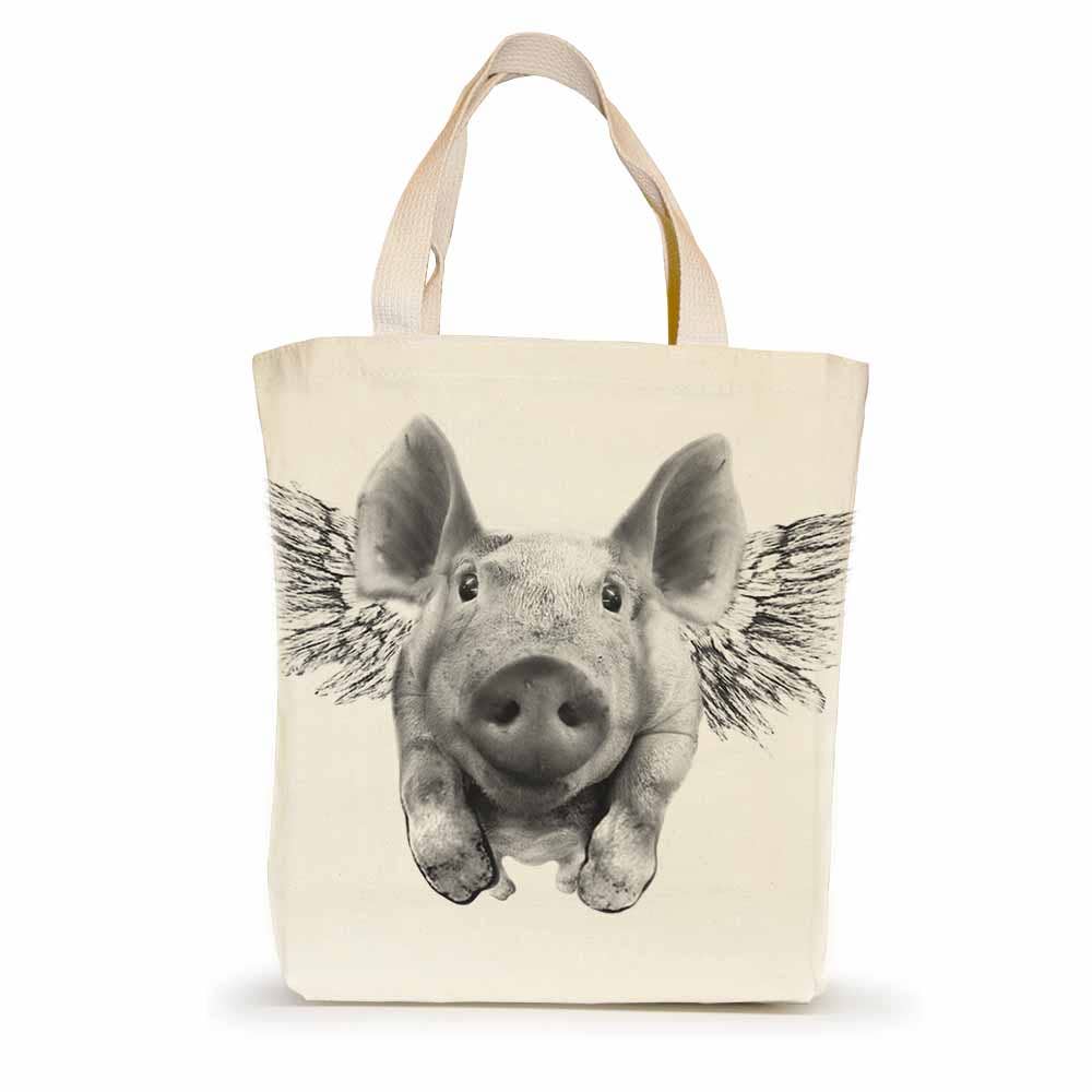 Flying Pig Small Tote