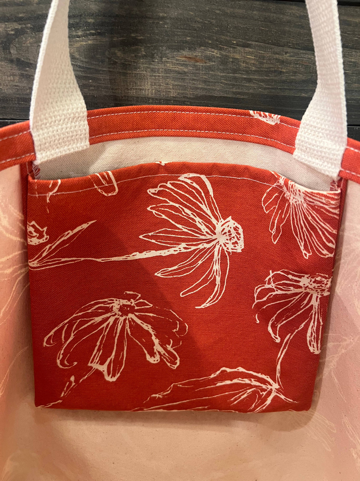 Black Eyed Susan Large Tote (Orange Peel)