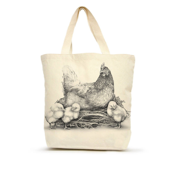 Hen with Chicks Spring Tote