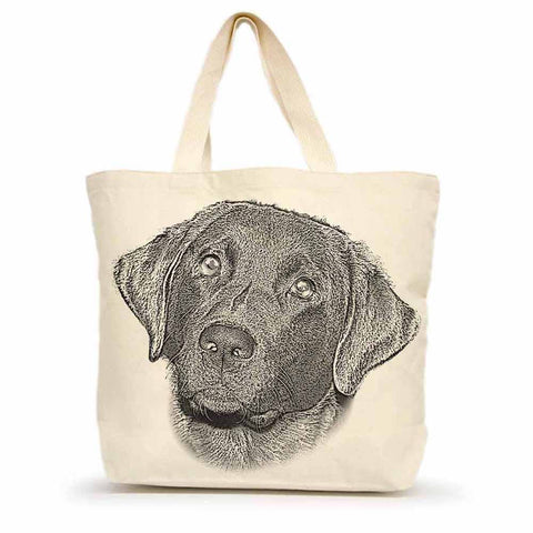 Black Lab 1 Large Tote