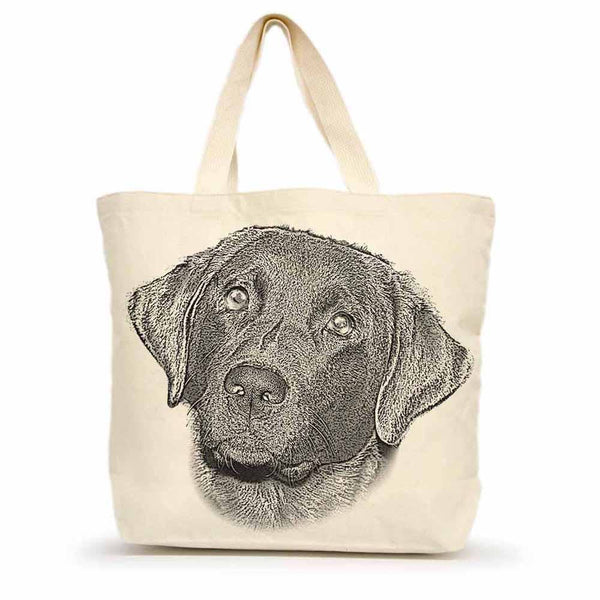 Black Lab 1 Large Tote