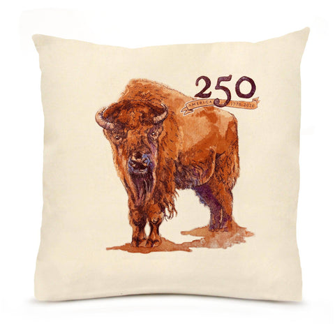 Bison Pillow (18x18)