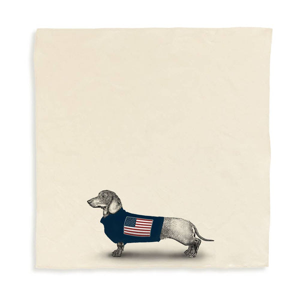 Americana Dachshund Tea Towel