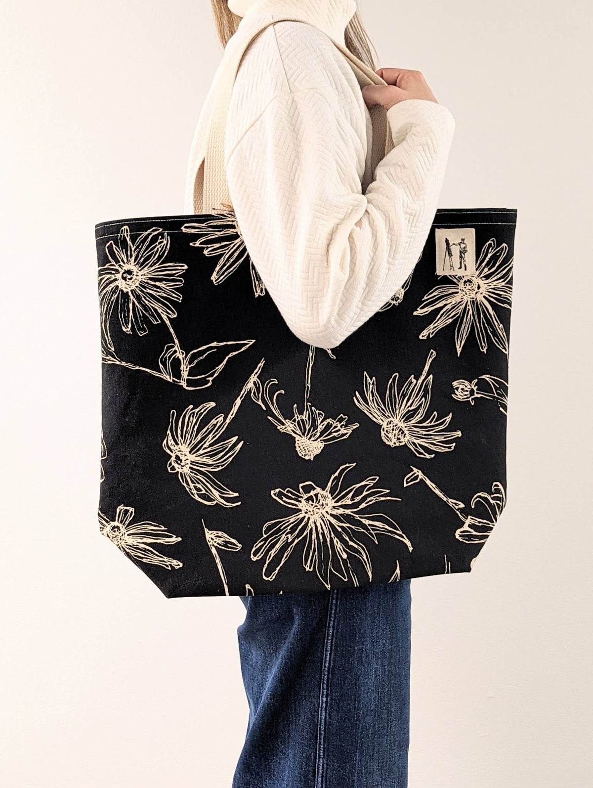 Black Eyed Susan Large Tote Bag