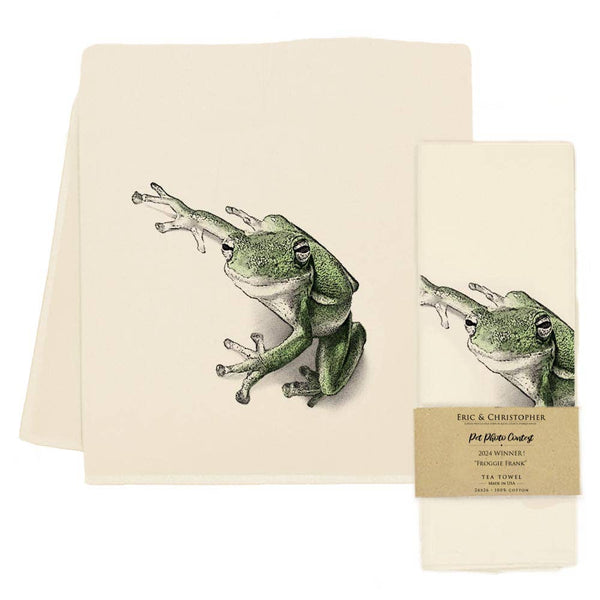 Frog Tea Towel - "Froggie Frank"