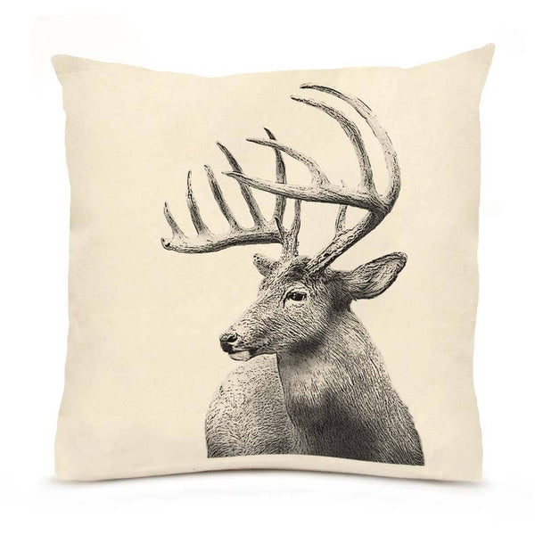 American Woodlands Collective Buck #4 Large Pillow