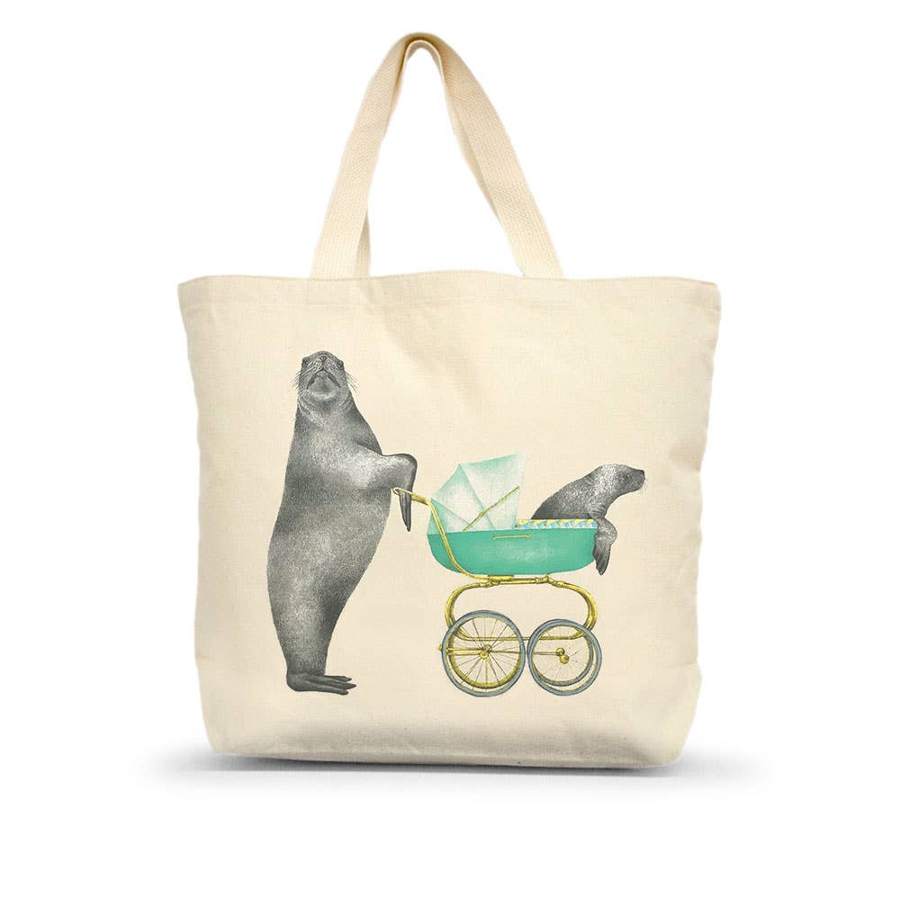 "Easton & Mino" Scarborough Stellar Sea Lion Large Tote