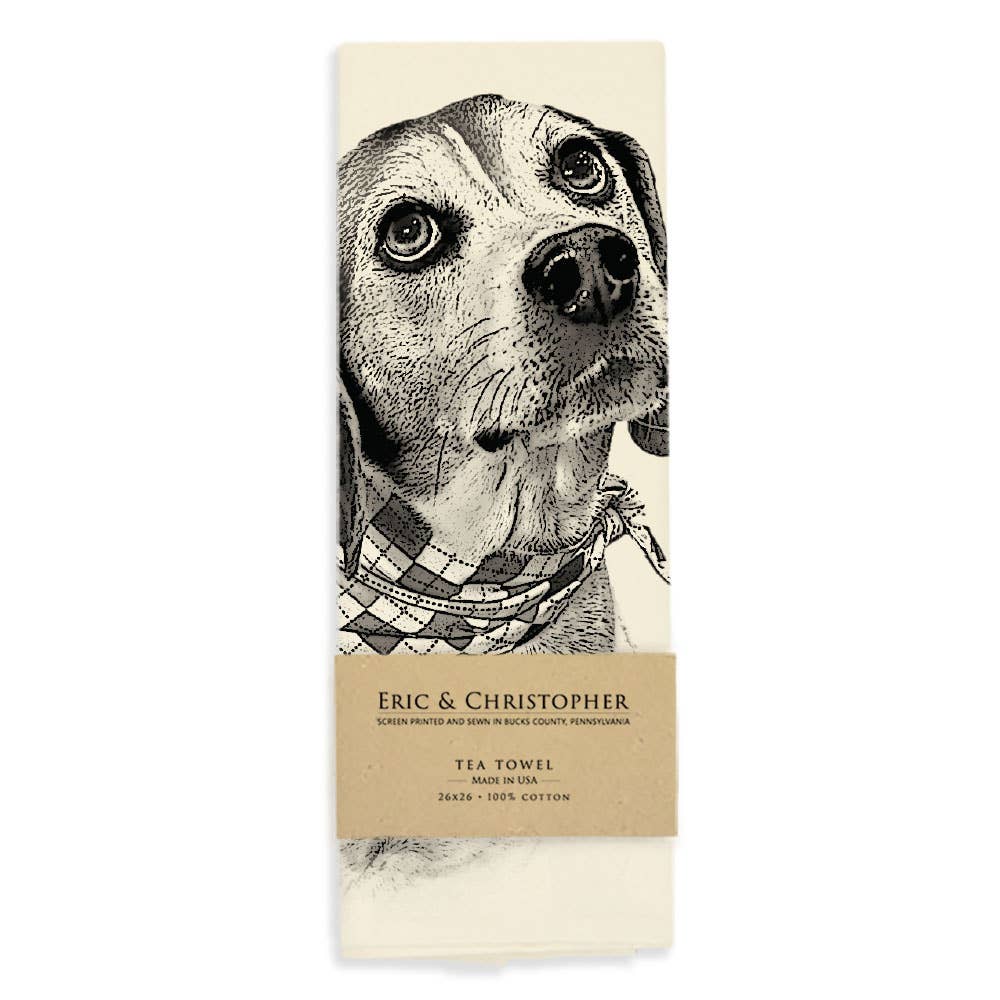 Beagle Tea Towel