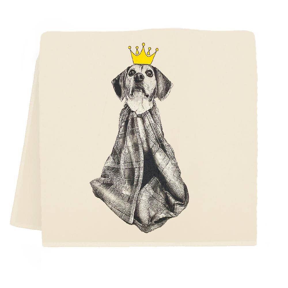Beagle King Tea Towel