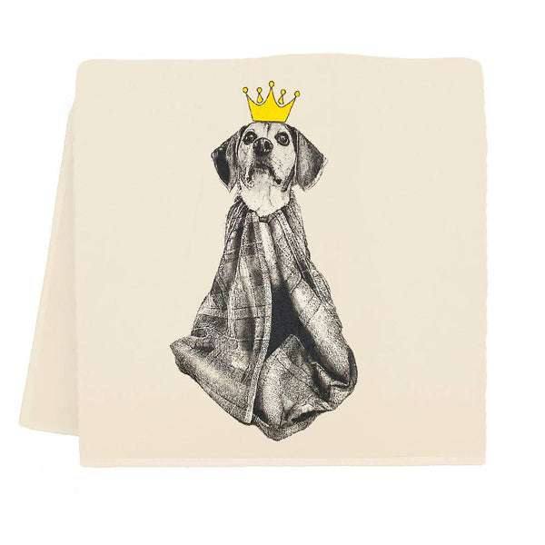 Beagle King Tea Towel