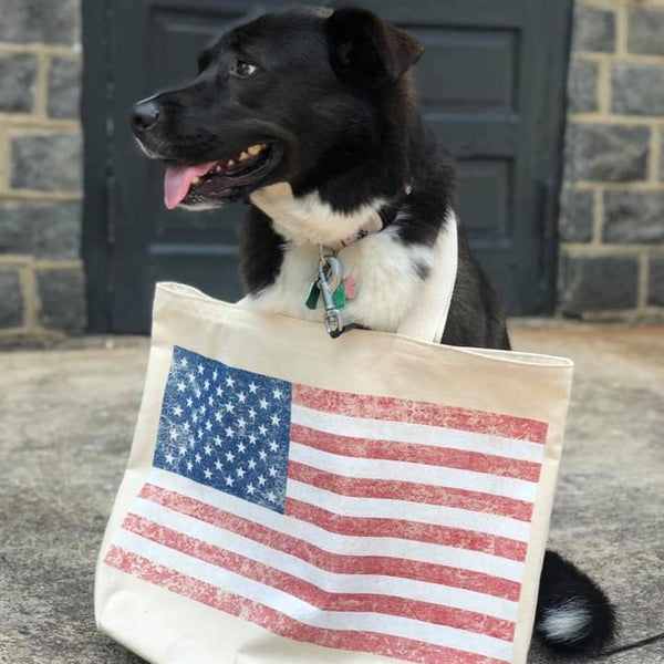American Flag Large Tote