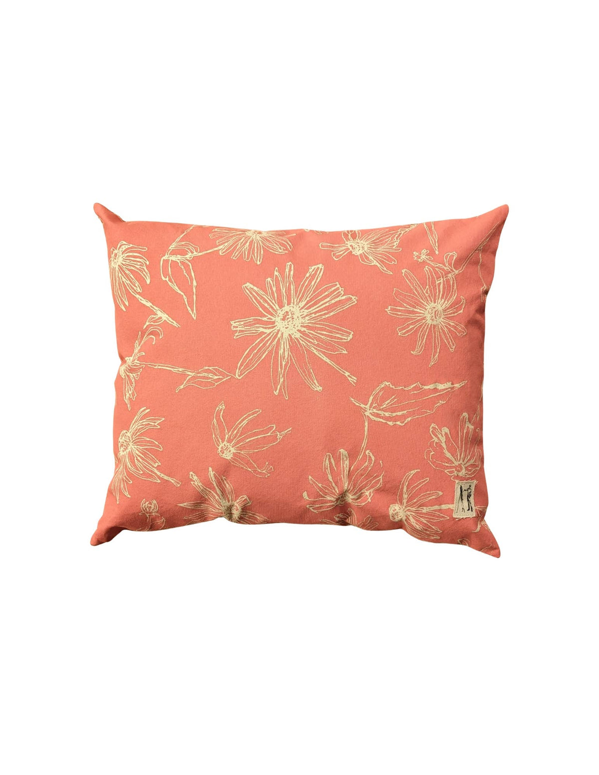 NEW Large Black Eyed Susan Pillow (Coral Pink)