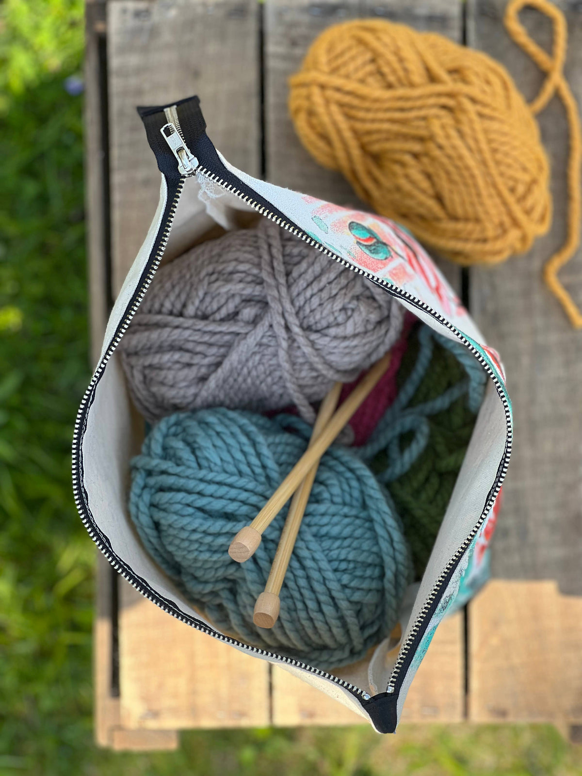 "Purl" Sheep #3 Project Bag
