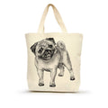 Pug Medium Tote