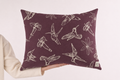 NEW Large Hummingbird Pillow (Merlot)