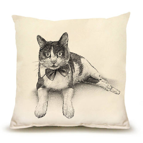 Tuxedo Cat 14 x 14 Pillow - "Sundance"