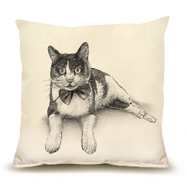 Tuxedo Cat 14 x 14 Pillow - "Sundance"