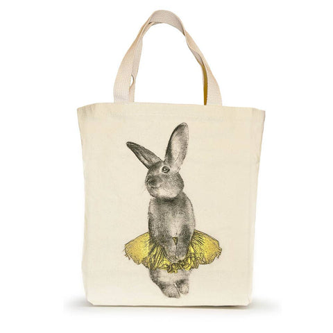 Bunny Tutu Small Tote - Yellow