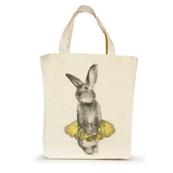 Bunny Tutu Small Tote - Yellow