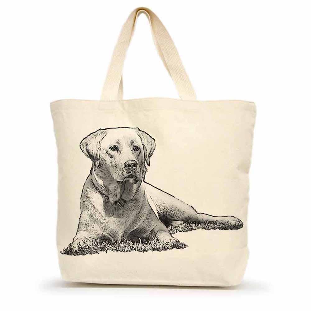 Yellow Lab #1 Large Tote