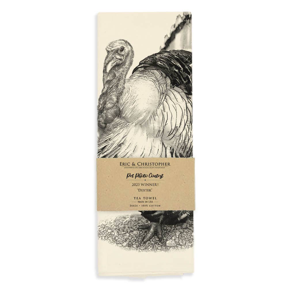 Turkey Tea Towel - "Dexter"
