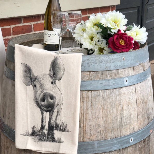 Piglet 3 Tea Towel