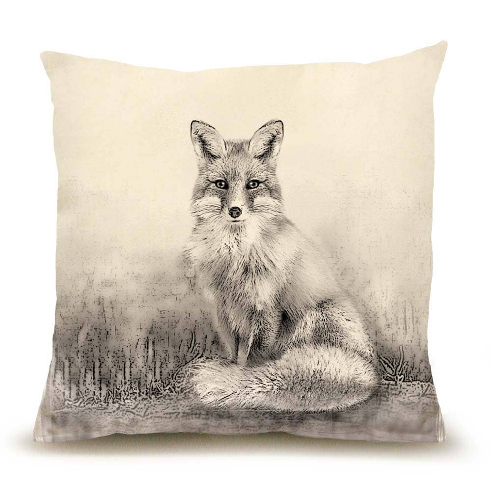 American Woodland Fox Pillow