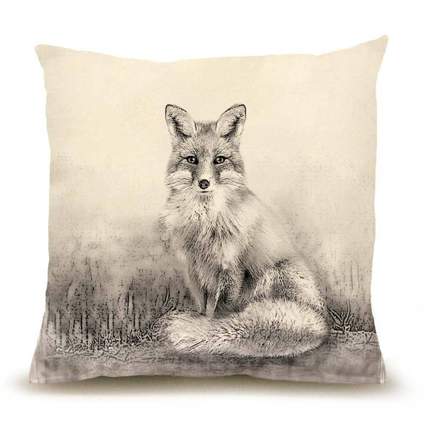 American Woodland Fox Pillow