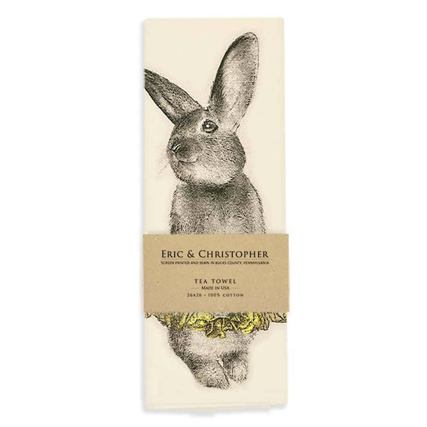 Bunny Tutu Tea Towel - Yellow