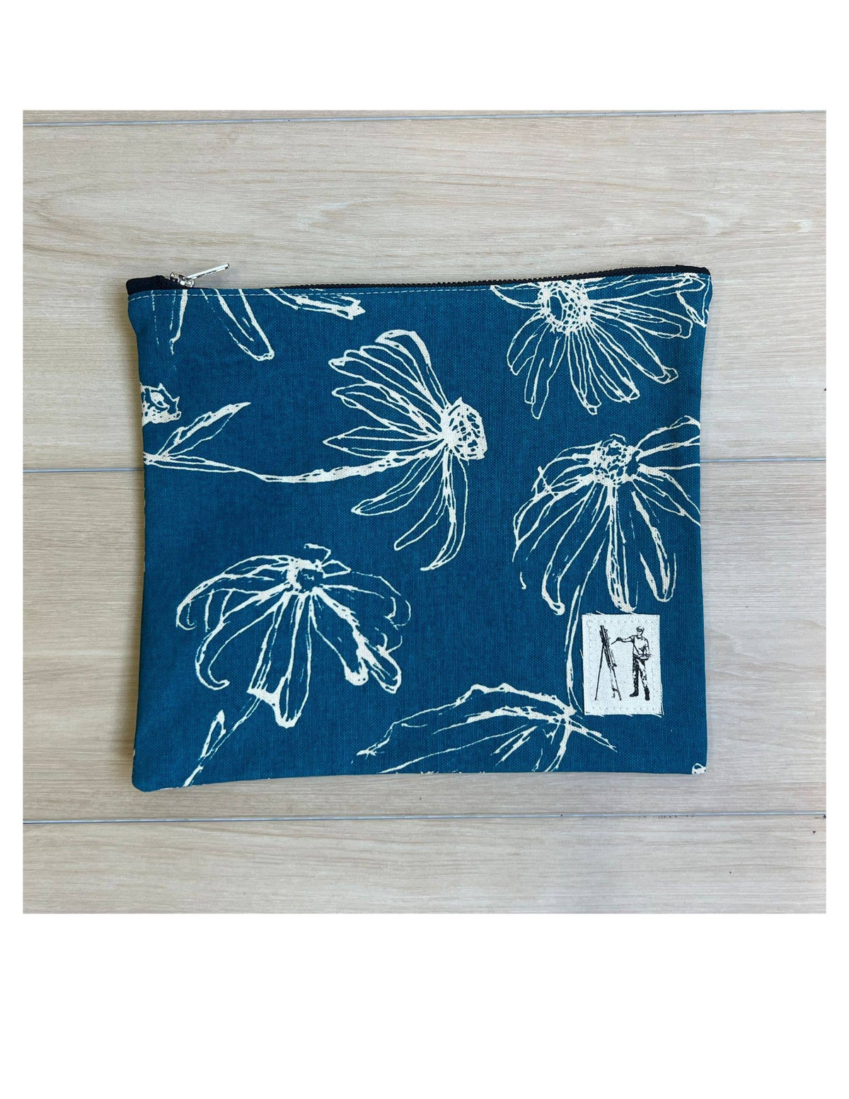 Lagoon Blue Zippered Pouch