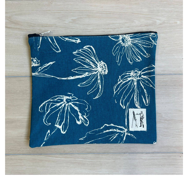 Lagoon Blue Zippered Pouch