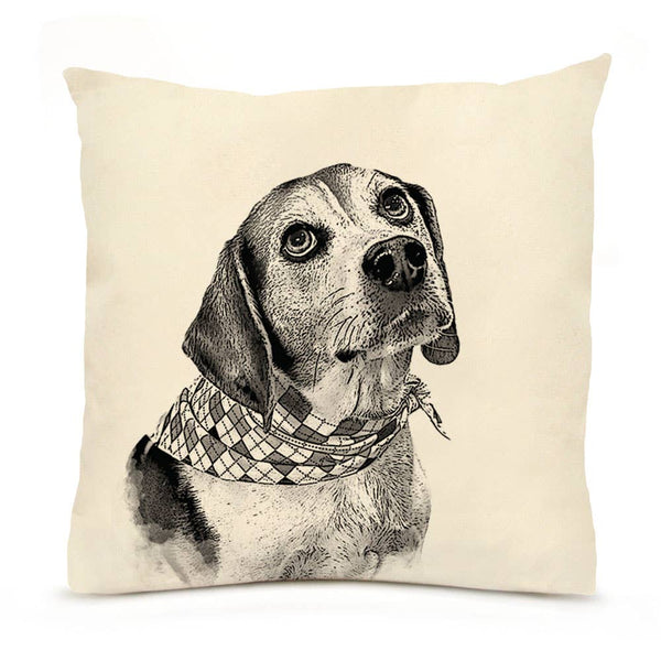 Beagle Large Pillow