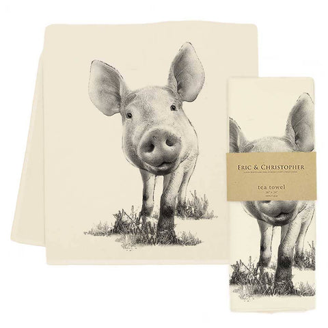 Piglet 3 Tea Towel