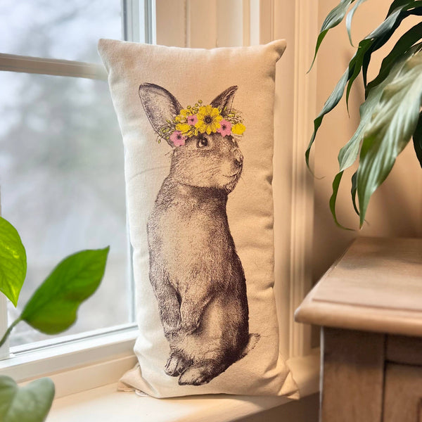 "Peaches" the Easter Bunny Pillow