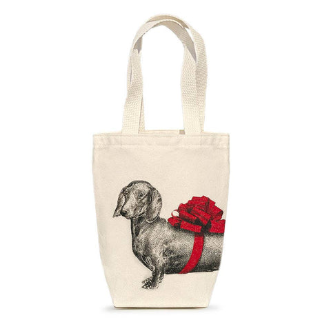 Santa Dachshund Gift Bag
