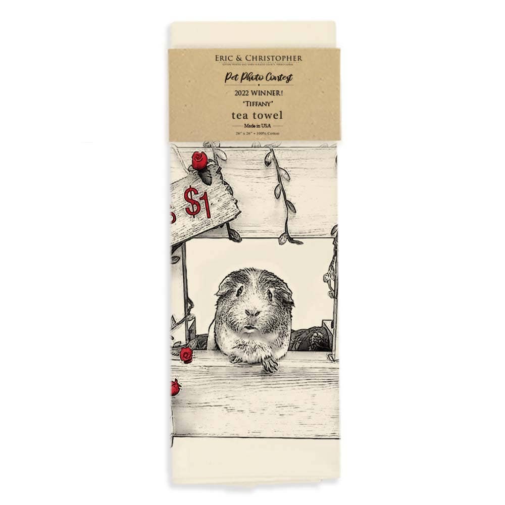 Valentine's Day - Kisses Tea Towel