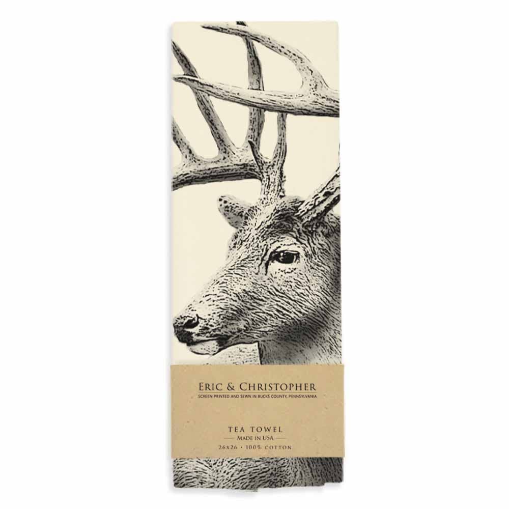 American Woodlands Collective Buck #4 Tea Towel