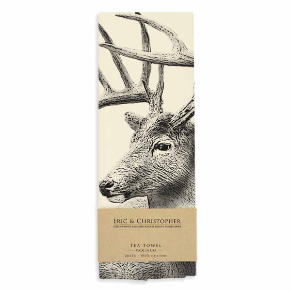 American Woodlands Collective Buck #4 Tea Towel