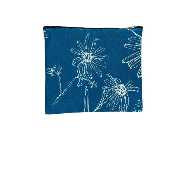 Lagoon Blue Zippered Pouch